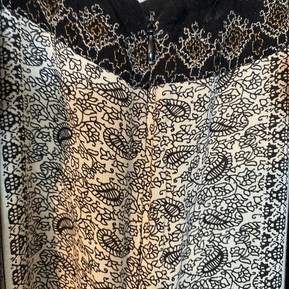 Free People Black and Cream Boho Jumpsuit - Picture 5 of 6